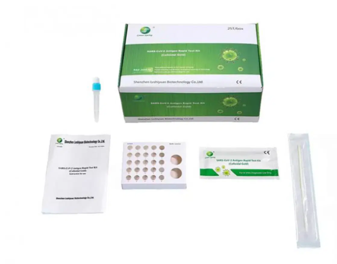 Antigen Schnelltest Green Spring® 4 in 1 (Nase-Rachen, Nasal, Rachen, Lolli-Test)